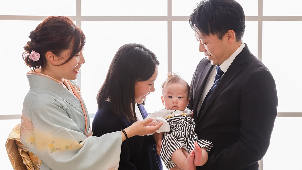 抱く時間も含めて残す、お宮参り#3