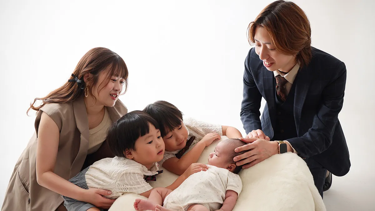 家族で迎える日を一枚にする、お宮参り#8